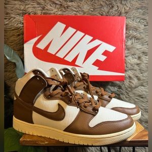 Nike Dunk High Retro PRM Vintage Pecan Sail. Men’s (12) Women’s (13.5)